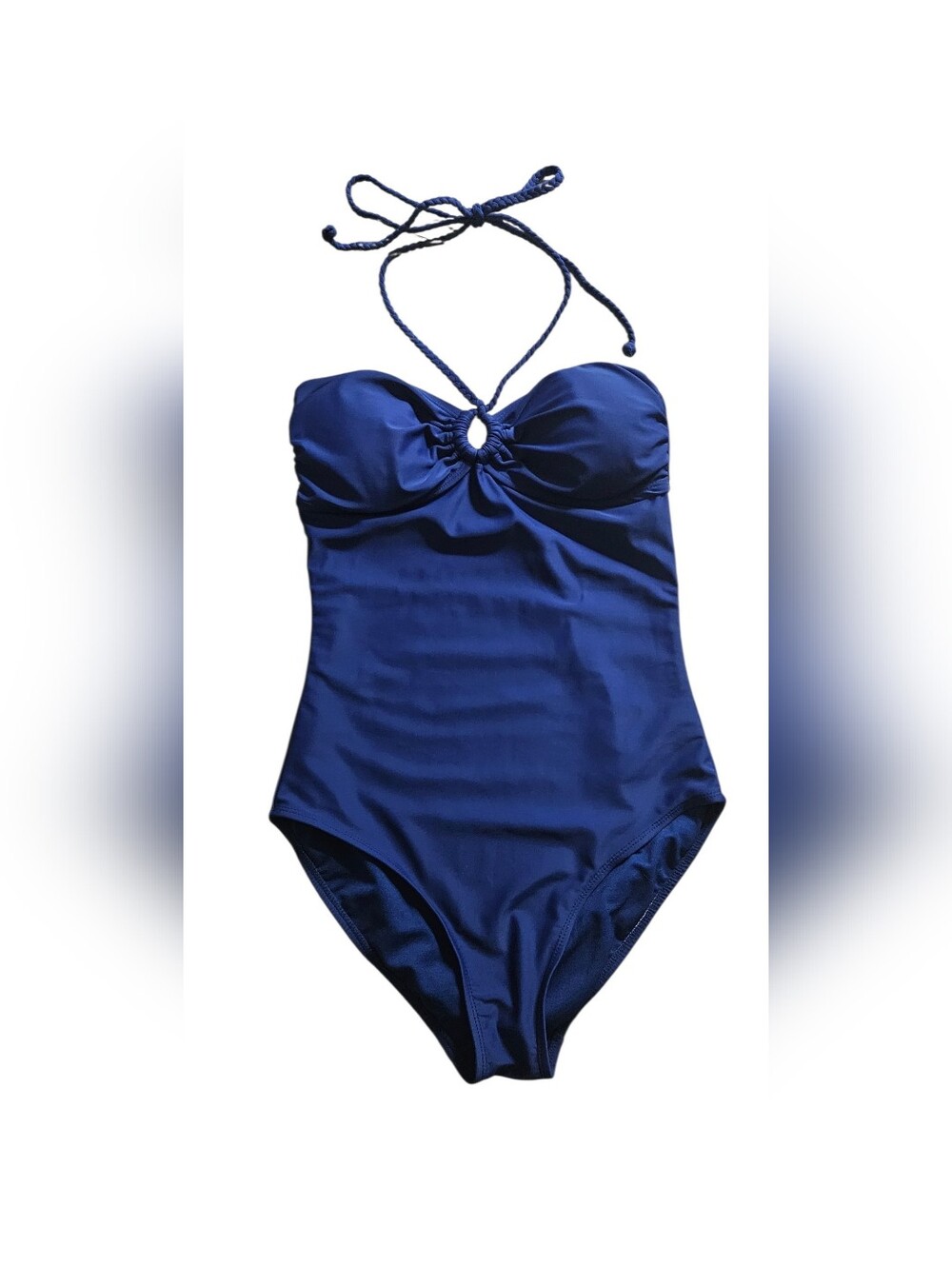 Nautical S Halter Swim Suit One Piece Bathingsuit with Cups Small
